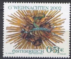 Austria 2002 Scott 1910 Sello ** Navidad Noel Christmas 0.51€ Timbre Autriche Osterreich